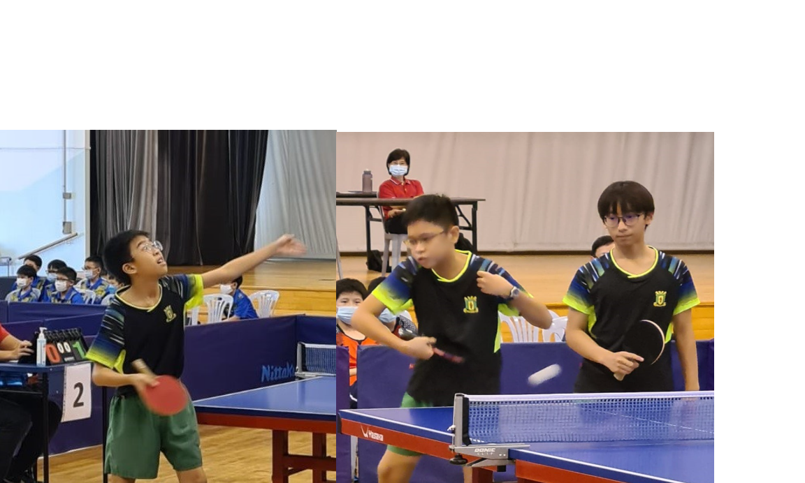 table tennis playing match